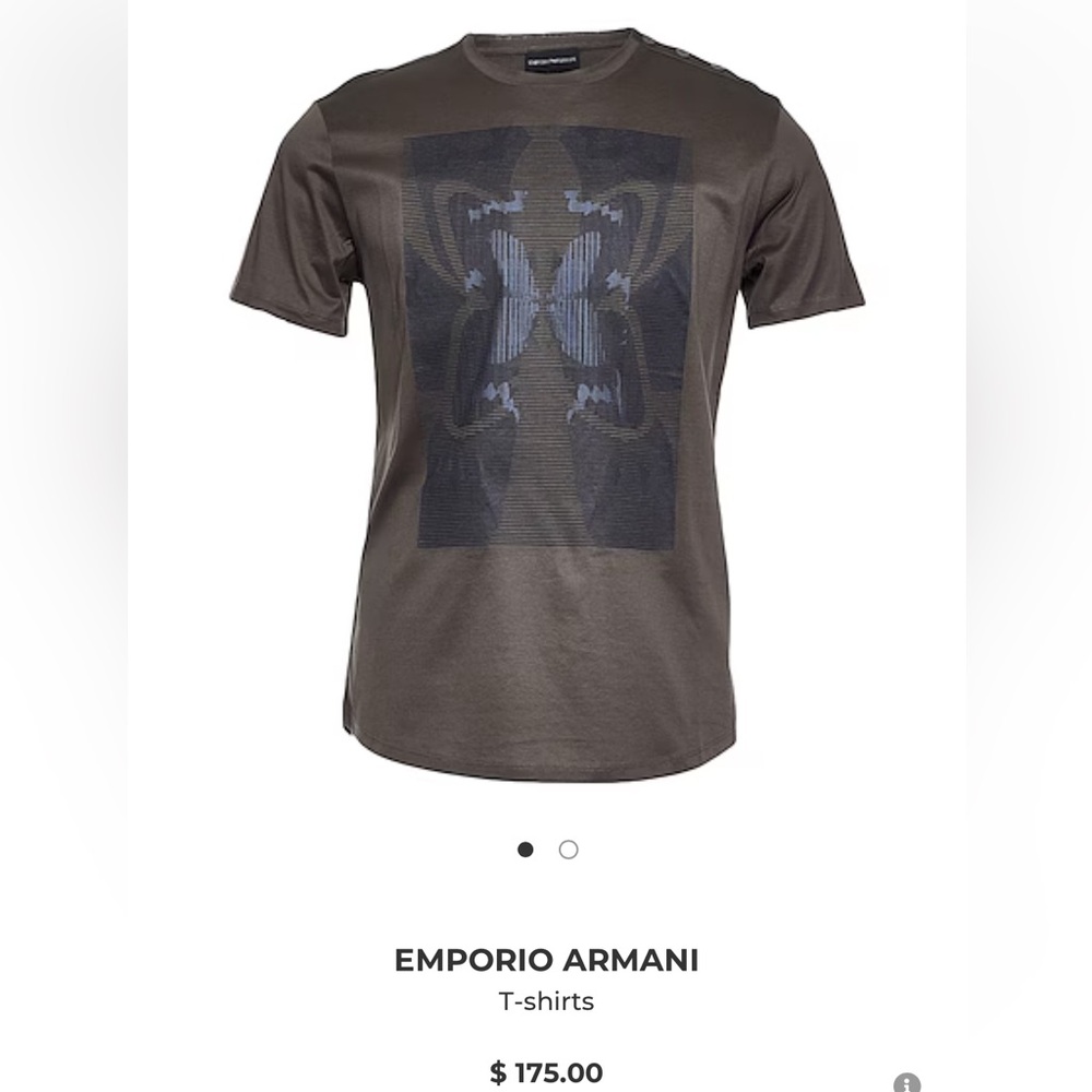 Emporio Armani Men’s Tee Shirt Large New WITHOUT Tags